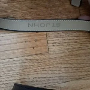 St. John Skinny Sterling Buckle Leather Belt_2 St. John | Accessories | St John Skinny Sterling Buckle  main image 3
